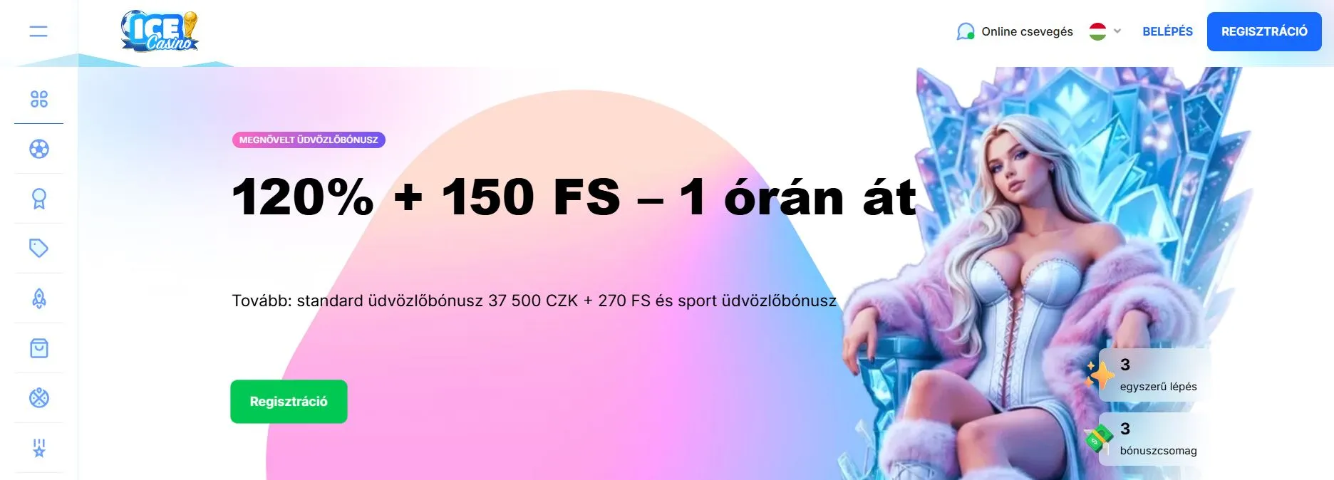 külföldi online kaszinók magyar játékosoknak Ice Casino